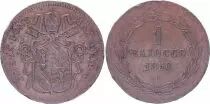 Papal States 1 Baiocco  - Pivs IX - 1850 R V