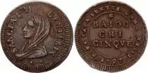 Papal States 5 Baiocchi Ascoli - Marie - 1797