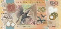 Papouasie-Nouvelle-Guinée 50 Kina - Paradisaea raggiana - Sir Michael Somare - Polymer - 2025 - Série BO