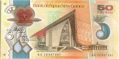 Papua-Neuguinea 50 Kina Parlement house - M. Somare - Polymer - 2012