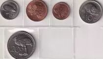 Papua-Neuguinea Set of 6 Coins - 1975