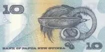 Papua New Guinea 10 Kina Bird of Paradise - Artifacts - Serial NDG - 1988