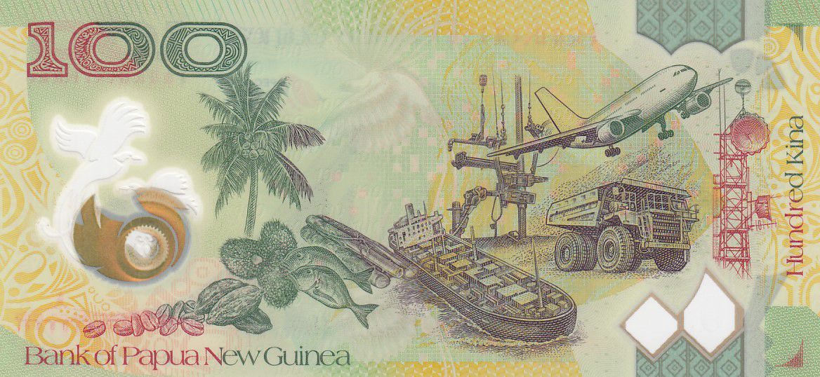 2008 Papua New Guinea Fifty 50 Kina Polymer Banknote UNC Prefix AD08 #17 