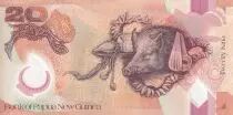 Papua New Guinea 20 Kina - Parliament - Boar - ND (2014) - Serial BH - P.NEW
