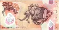 Papua New Guinea 20 Kina 40 years of Independance - Polymer - 2015