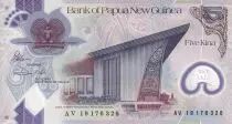 Papua New Guinea 5 Kina - Parliament - ND (2019) - Serial AV - P.NEW