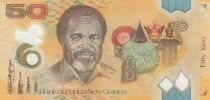 Pap&uacute;a Nueva Guinea 50 Kina - Paradisaea raggiana - Sir Michael Somare - Polymer - 2025 - BO Series