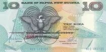 Papua Nuova Guinea 10 Kina Bird of Paradise - Artifacts - Serial NEQ - 1988