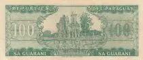 Paraguay 100 Guaranies - General JoséeE Diaz - Ruins of Humaita - 1982 - Serial A