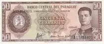 Paraguay 50 Guaranies - General  F. Estigarribia - Road Trans-Chaco - ND L.1952 (1963-1982) - Serial A