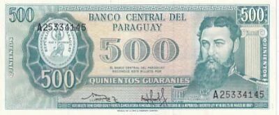 Paraguay 500 Guaran�es - General Bernardino Caballero - Port of Asunci�n - 1982?1995 - Series A
