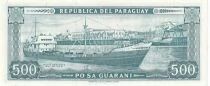 Paraguay 500 Guaran&iacute;es - General Bernardino Caballero - Port of Asunci&oacute;n - 1982?1995 - Series A