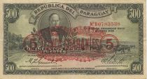 Paraguay 500 Pesos Fuertes Fuertes, Carlos Antonio Lopez, vaches