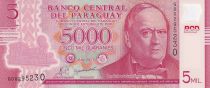Paraguay 5000 Guaranies - Don C. A. Lopez - 2011 - Polymer - Serial G - P.234a