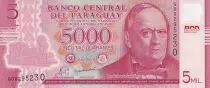 Paraguay 5000 Guaranies - Don C. A. Lopez - 2011 - Polymère - Série G - P.234a