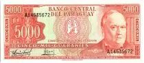 Paraguay 5000 Guaranies, Don C. A. Lopez - 1982 - P.208 - UNC