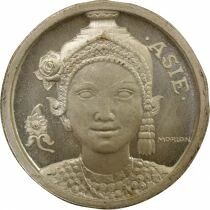 Paris Colonial Exposition - Silvered Copper Medal, Asia - 1931 Paris