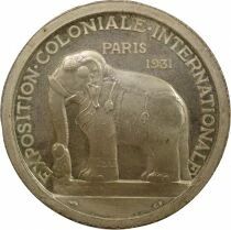Paris Colonial Exposition - Silvered Copper Medal, Asia - 1931 Paris