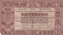 Pays-Bas 1 Gulden - Zilverbon  - 1938 - TB - P.61