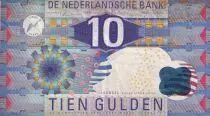 Pays-Bas 10 Gulden - Design g&eacute;om&eacute;trique - 1997  TTB - P.99