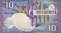 Pays-Bas 10 Gulden - Design g&eacute;om&eacute;trique - 1997  TTB - P.99
