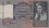 Pays-Bas 10 Gulden - Jeune fille - Armoiries - 10-04-1941 - P.56b