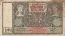 Pays-Bas 100 Gulden - Portrait de femme - 1944
