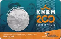 Pays-Bas 200 ans du sauvetage en mer aux Pays-Bas - 5 Euros Coincard BU 2024