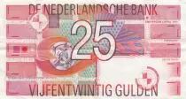 Pays-Bas 25 Gulden - Motifs g&eacute;om&eacute;triques - 1989