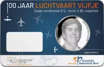 Pays-Bas 5 Euros Coincard BU 2019 - 100 ans de l\'aviation n&eacute;erlandaise