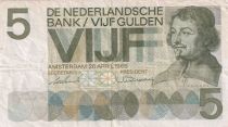 Pays-Bas 5 Gulden - J. Van den Vondel - 1966 - Série 3LB