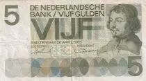 Pays-Bas 5 Gulden - J. Van den Vondel - 1966 - S&eacute;rie 3LB