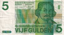Pays-Bas 5 Gulden - J. Van den Vondel - Motifs géométriques - 1973 - TTB - P.95a