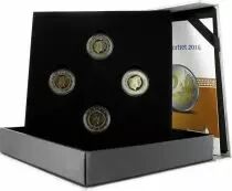 Pays-Bas Coffret 4X 2 Euro BE Comm&eacute;mo Pays-Bas 2014 - Roi Willem et Princesse Beatrix