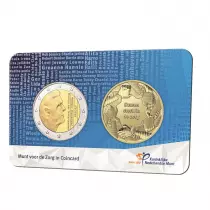 Pays-Bas Coincard BU Hommage aux personnels de sant&eacute;\  2 Euros Pays Bas 2022 + m&eacute;daille\ 