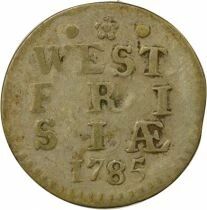 Pays-Bas Frise Occidentale - 2 Stuivers Argent - 1785 Hoorn
