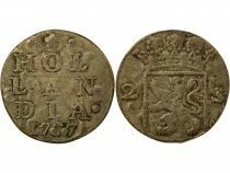 Pays-Bas Hollande - 2 Stuivers Argent - 1757 Dordrecht