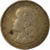 Pays-Bas Wilhelmina - Gulden Argent - 1892 Utrecht