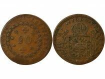 Pedro I - 20 Reis - 1823 / 1829 R Rio