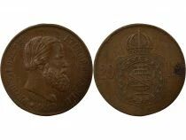 Pedro II - 20 R&eacute;is - 1869 Brussels