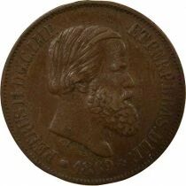 Pedro II - 20 R&eacute;is - 1869 Brussels