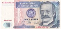 Pérou 10 Intis - Ricardo Palma - Agriculteurs - 26-06-1987 - P.129