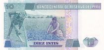 Pérou 10 Intis - Ricardo Palma - Agriculture - 1986 - Série A-F - P.129