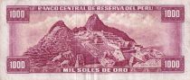 Pérou 1000 Soles de Oro - F. Bolognesi - Machu Picchu -TB+ - P.105b