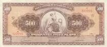 Pérou 500 Soles de Oro - Liberté assise - 20-09-1963 -  Série L8
