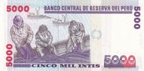 Pérou 5000 Intis Amiral M. Gruau - Pêcheurs - 1988