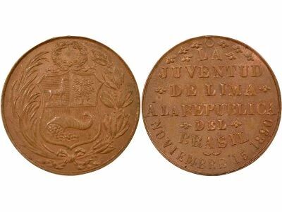 P�rou Jeton Cuivre, Jeunesse de Lima - 1890