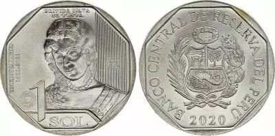 Peru 1 Sol - Brigida S. De Ochoa - 2020