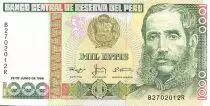 Peru 1000 Intis M.A. Avelino Caceres