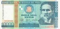 Peru 10000 Intis - 1988 - Replacement - P.140